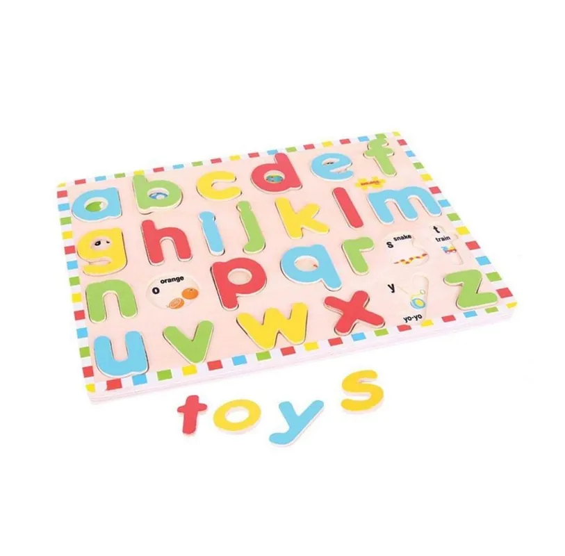 Bigjigs Wooden Puzzle Alphabet 26pcs. Trä | Specialerbjudande