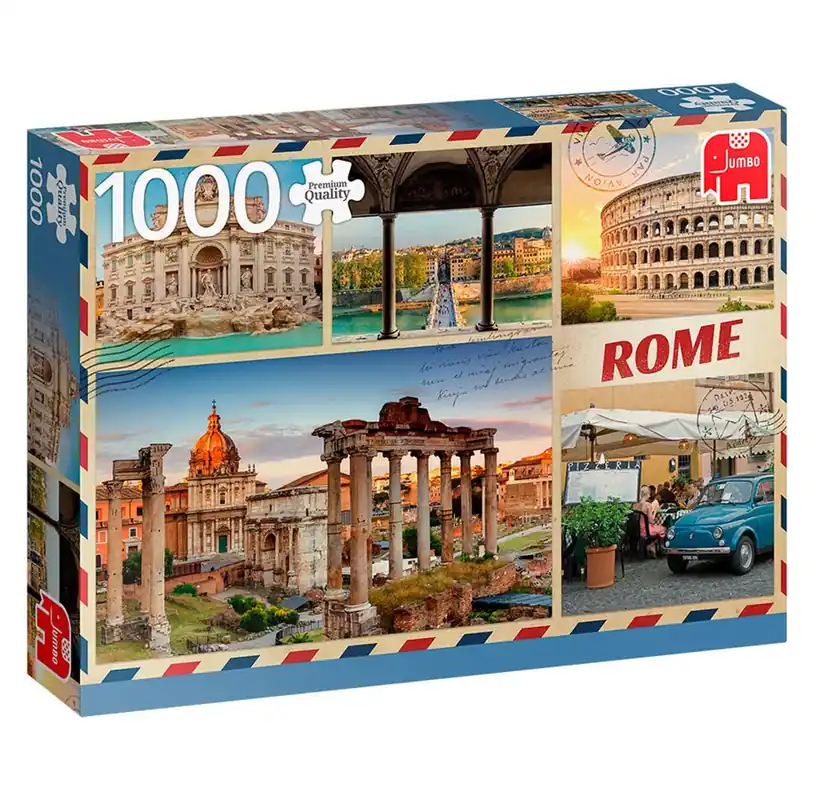 Handla nu - Jumbo Puzzle - Greetings from Rome (1000 pcs)