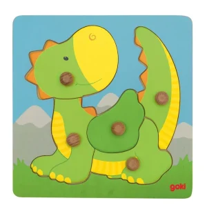 Goki Wooden Bubble Puzzle Dragon 5 Trä - Passa på