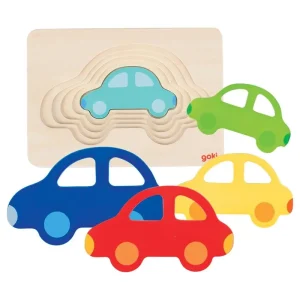 Goki Car puzzle layers 5 layers | Kundfavorit