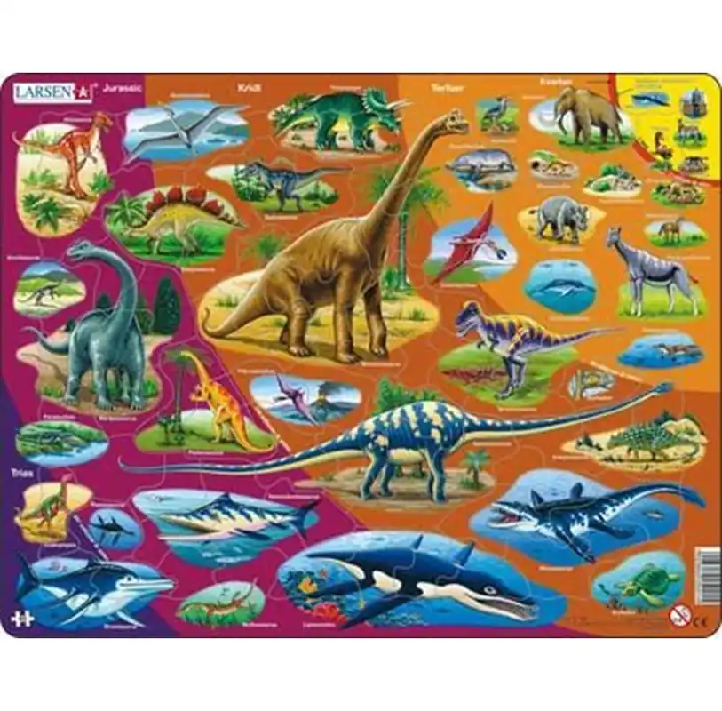 Hög kvalitet | Larsen Puzzles Puzzle Natural History - 85 pieces Maxi (36.5x28.5 cm) 2D Pussel