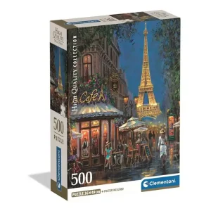 Trygg betalning | Clementoni Puzzle 500 Pcs CB High Quality Collection Night of the Eiffel Café