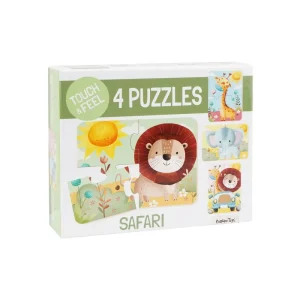 Barbo Classic Touch & Feel Puzzles - Safari - Slutrea