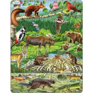 Kundfavorit - Larsen Puzzles Nordic Forest (45 pcs)