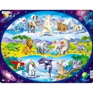 Larsen Puzzles Maxi Animals Around the World 15 pcs Puzzle - Beställ direkt
