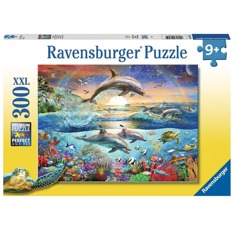 Ravensburger - XXL Puzzle Dolphin Paradise 300 pieces. | Rea