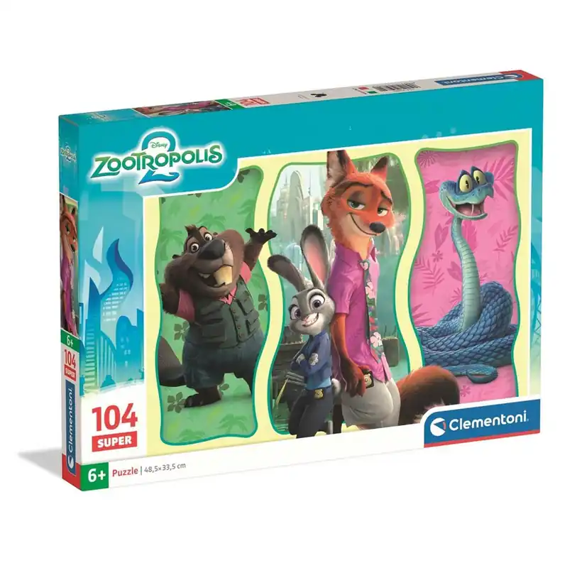 Rekommenderas - Clementoni Puzzle Super Zootopia 2 2025 104 pieces 2D Pussel