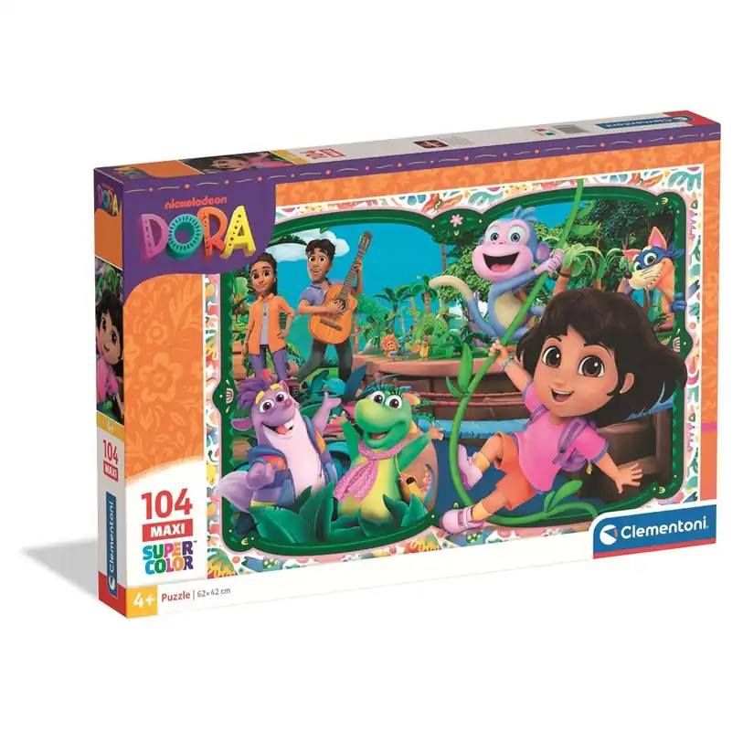 Missa inte erbjudandet - Clementoni Puzzle Maxi Dora The Explorer 2025 104 pieces 2D Pussel