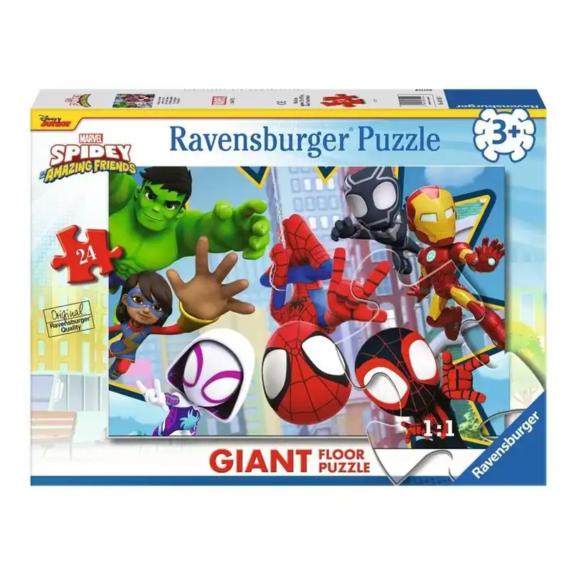Direkt från fabriken | Ravensburger Spidey Friends Giant Floor Puzzle