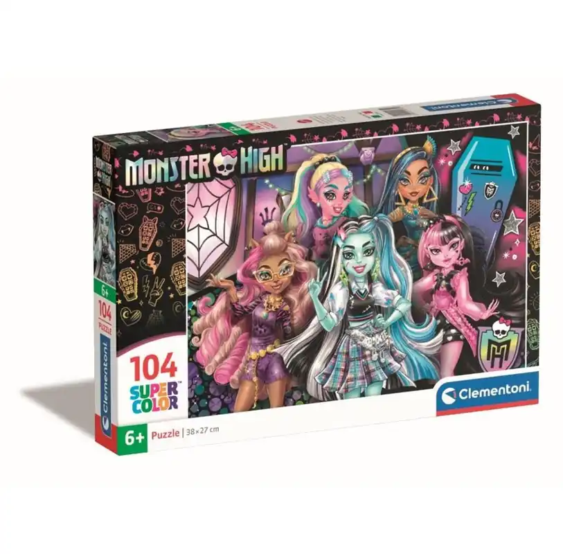 Clementoni Puzzle Monster High 104 pieces 2D Pussel - Slutrea