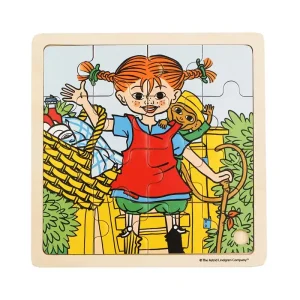 Pippi Langstrømpe Pippi - Framed Wooden Puzzle - Pippi And Mr. Nilss | Tillverkarpris