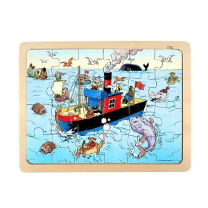 Efterfrågad - Rasmus Klump - Framed Wooden Puzzle - Mary