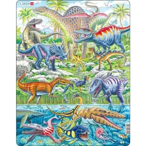Larsen Puzzles Dinosaurs that fly run and dive | Rabatt