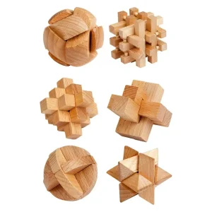 Snabb frakt | Toi-Toys Wooden Brain Puzzle Trä