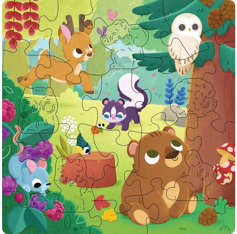 Toppsäljare | Ravensburger Forest Animals, 22pc Wooden Puzzle