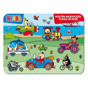 Toppsäljare - Studio 100 Bumba Wooden Puzzle - Vehicles Trä