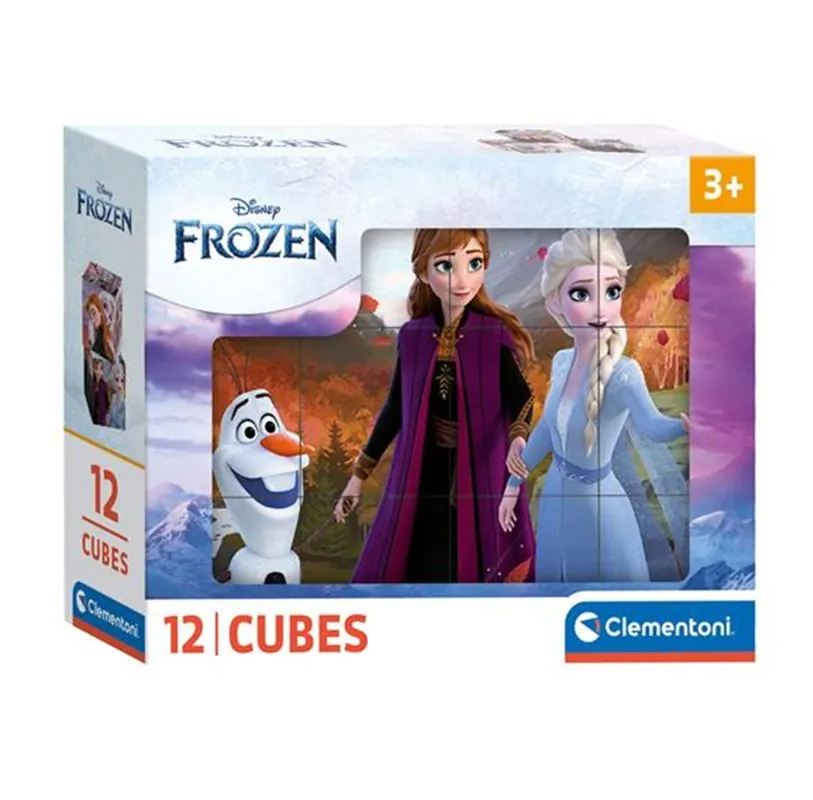 Kampanjen går snart ut - Clementoni Block Puzzle Frozen 12pcs. Block