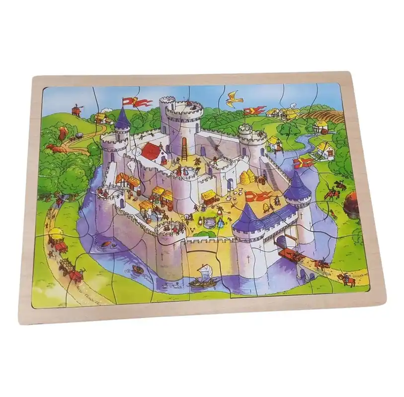 Playwood Wooden Castle Jigsaw Puzzle - 41 pcs. Trä - Få kvar i lager