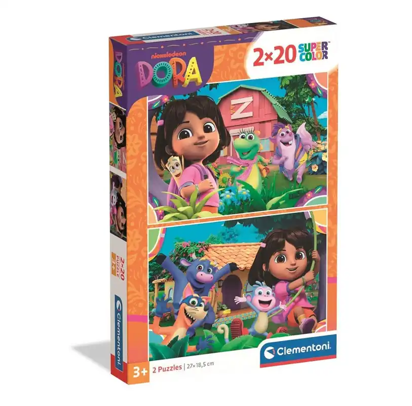 Nytt hos oss - Clementoni Puzzle Dora The Explorer 2025 2x20 pieces 2D Pussel