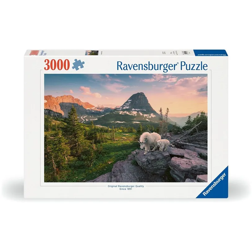 Gratis retur - Ravensburger Alpine Goat With Baby 3000p