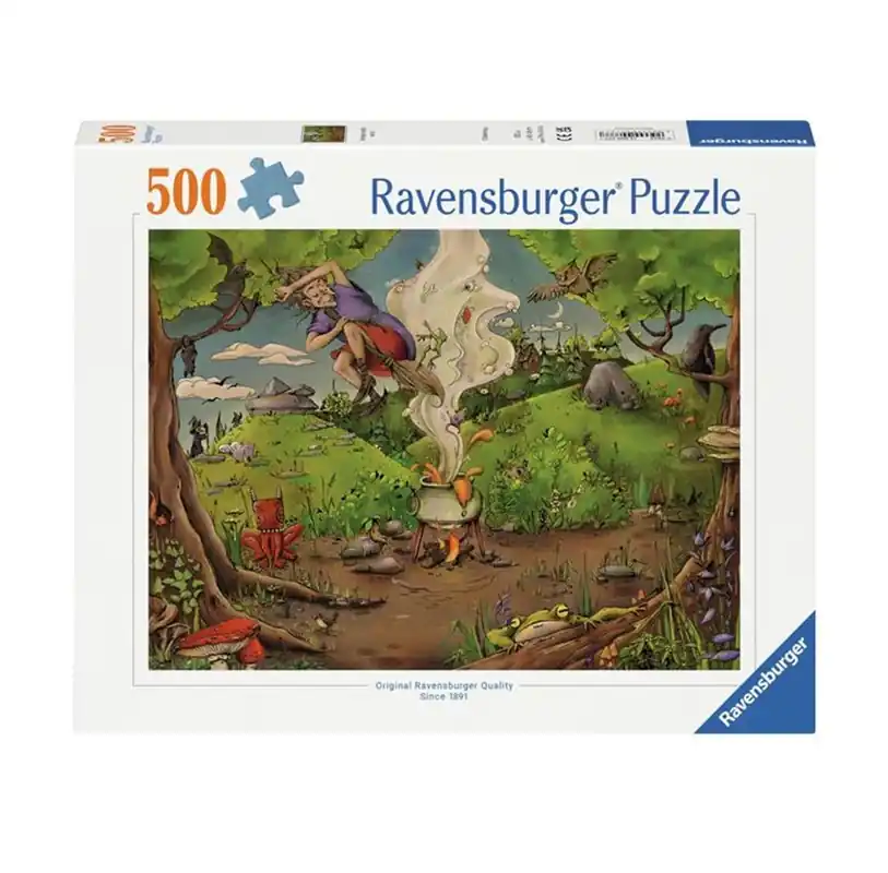 Ny lansering - Ravensburger Jigsaw puzzle Bei Der Waldhexe 500pcs.