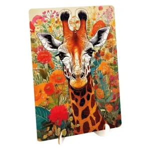 Creative Craft Group Wooden Puzzle Giraffe - Unique Shapes - 130 pcs. Trä - Bara idag