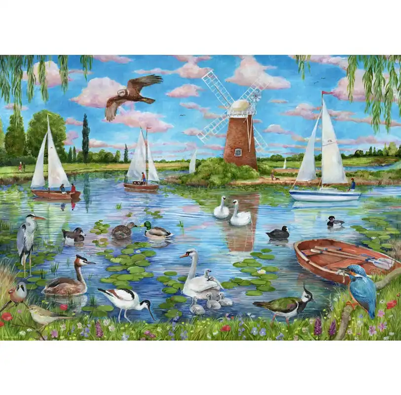 Trygg betalning - Ravensburger Life along the Broads (1000)