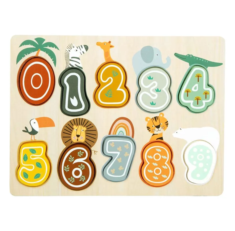 Expressfrakt - Small Foot - Wooden Figure Puzzle Safari