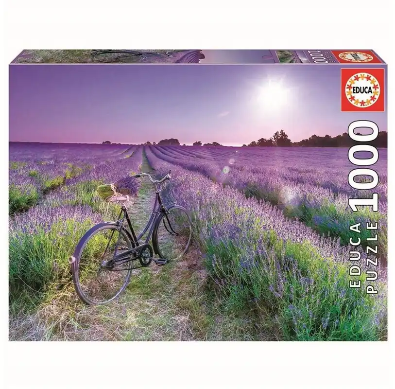 Snart slut | Educa 1000 Bike In A Lavender Field