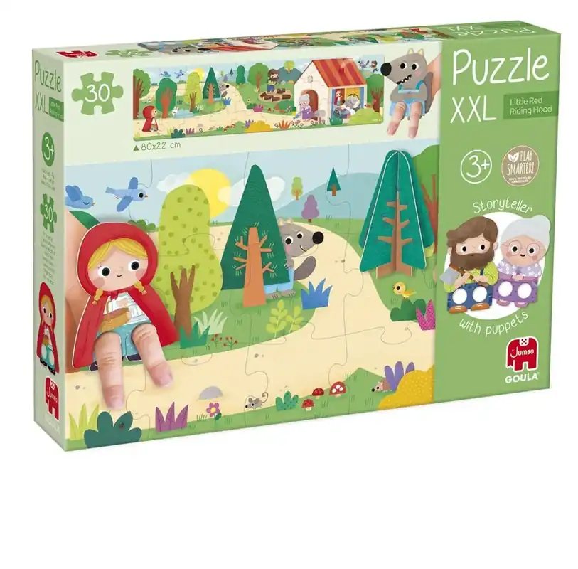 Jumbo Goula XXL Puzzle Little Red Riding Hood 30 pcs. 3D pusselspel | Rea