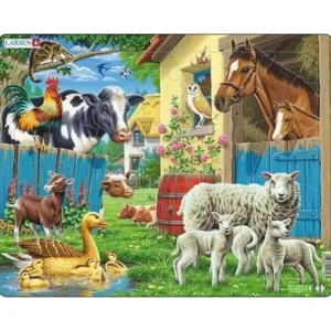 Larsen Puzzles Puzzle Farm animals - 23 pieces Maxi (36.5x28.5 cm) 2D Pussel - Fabrikspris
