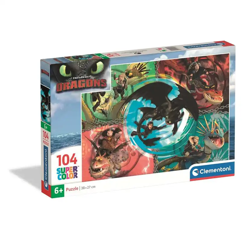Clementoni Puzzle Dragon Trainer 104 pieces (2025) 2D Pussel - Bra pris just nu