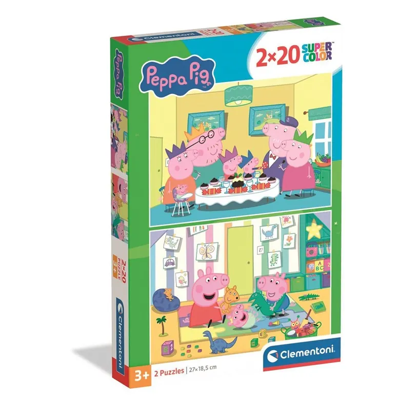 Lägg i varukorg - Clementoni Puzzle Peppa Pig 2x20 pieces 2D Pussel