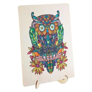Creative Craft Group Wooden Jigsaw Puzzle Owl 133pcs. Trä - Expressleverans