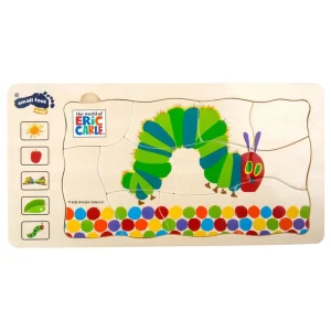 Small Foot - Caterpillar Never Enough Layer Puzzle Trä | Köp direkt