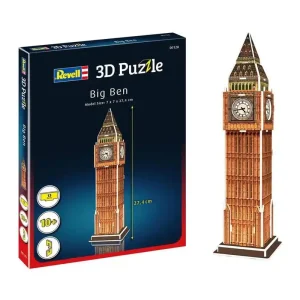 Revell 3D Puzzle Building Kit - Big Ben 3D pusselspel - Mycket populär