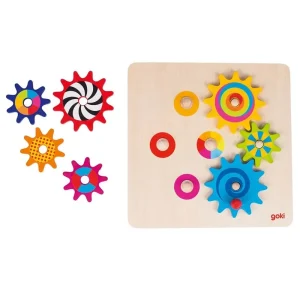 Passa på | Goki Sprocket Puzzle 8pcs. Trä