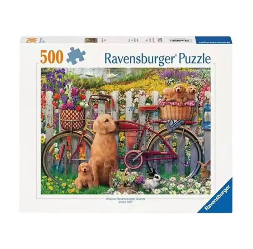 Expressfrakt - Ravensburger Cute Dogs In The Garden 500p