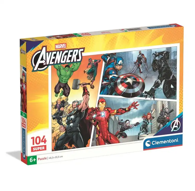 Endast denna vecka - Clementoni Puzzle Super Avengers 104 pieces 2D Pussel