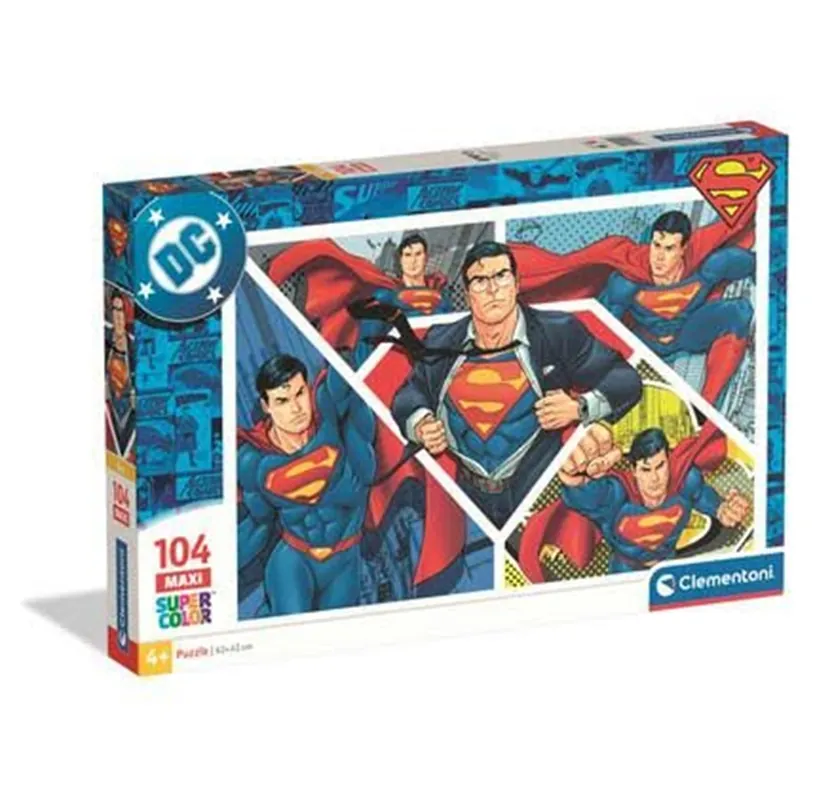 Clementoni Puzzle Maxi Superman 2026 104 pieces 2D Pussel - I lager