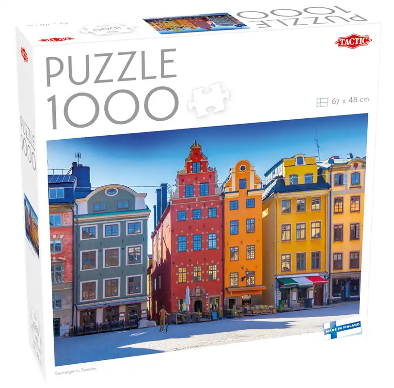 Tactic 1000 pcs puzzle Stortorget in Sweden | Dagens deal
