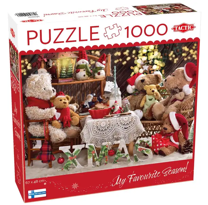 Tactic 1000 pcs puzzle Teddy Bear Family - Favorit hos kunderna