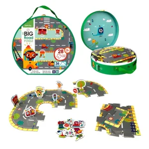 Kundernas favorit | Barbo Classic Floor Suitcase Puzzle - Big Road