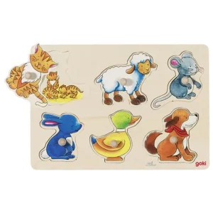 Goki Background puzzle mother and baby Trä | Direkt från tillverkaren