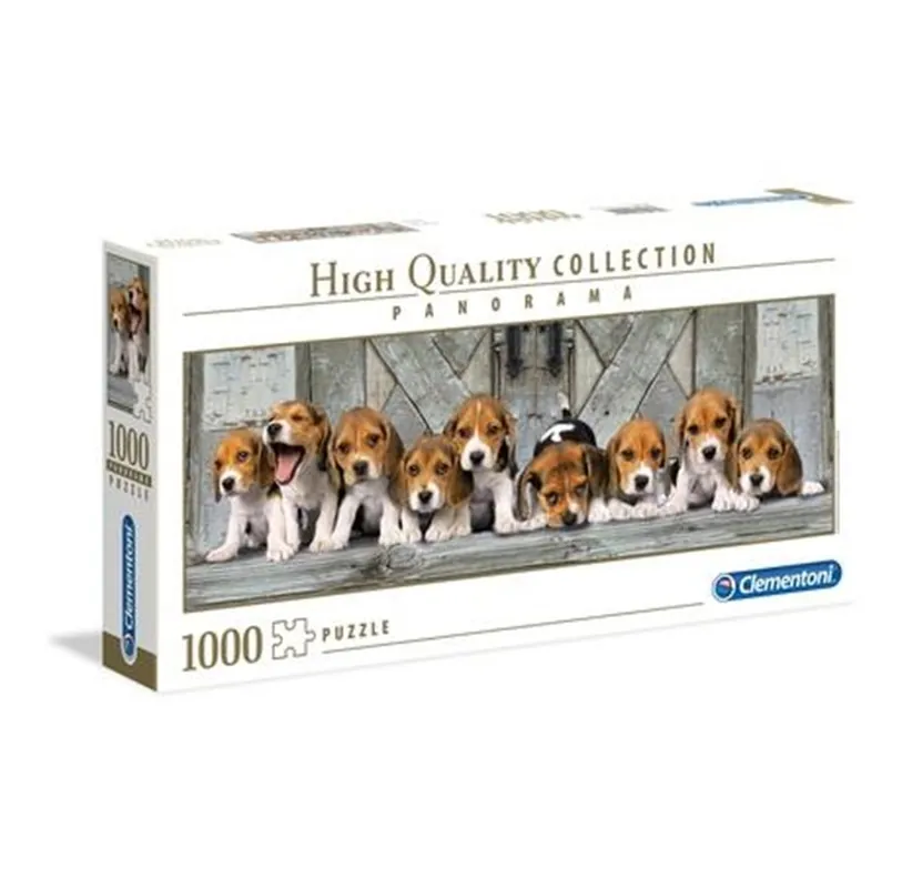 Clementoni 1000 pcs. High Quality Collection Panorama BEAGLES 2D Pussel - Fabrikspris