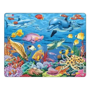 Premiumkvalitet | Selecta Play Larsen Jigsaw Puzzle Animals - Coral Reef 35 pcs. 2D Pussel