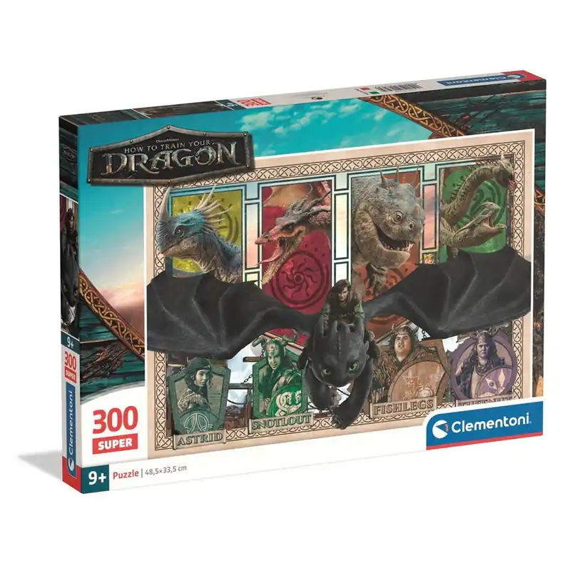 Nedsatt pris | Clementoni Puzzle How To Train Your Dragon 300 pieces 2D Pussel