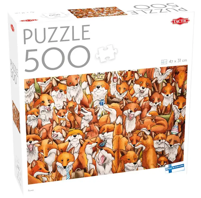 Tactic 500 pcs puzzle Foxes - Kan beställas online