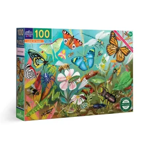 eeBoo Puzzle 100 pcs - Love of Bugs - Nyligen lanserat