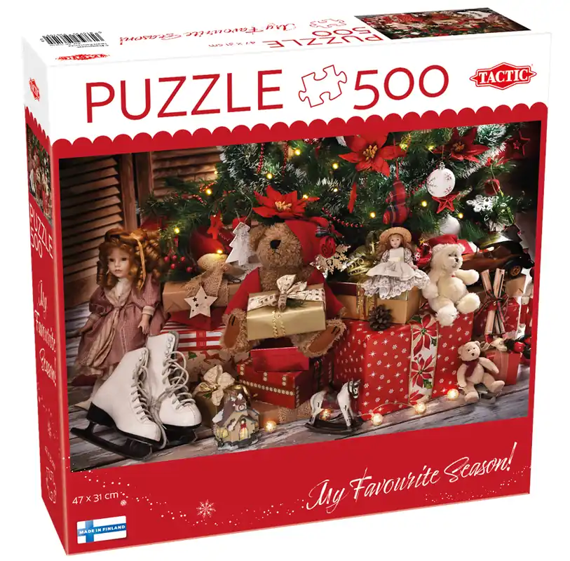 Skynda dig - Tactic 500 pcs puzzle Christmas presents and toys